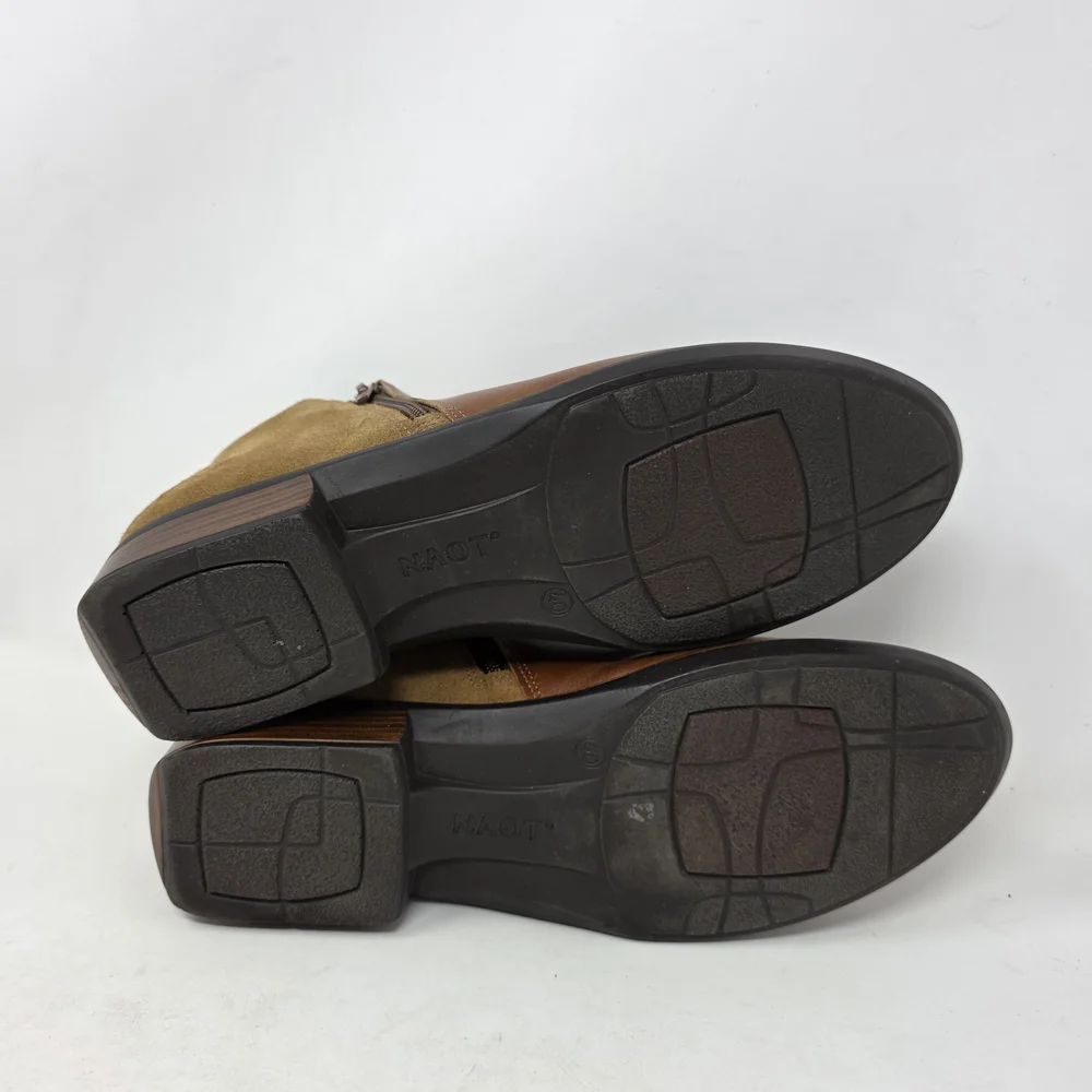 Naot Women's Brown Leather Ankle Boots Size 9